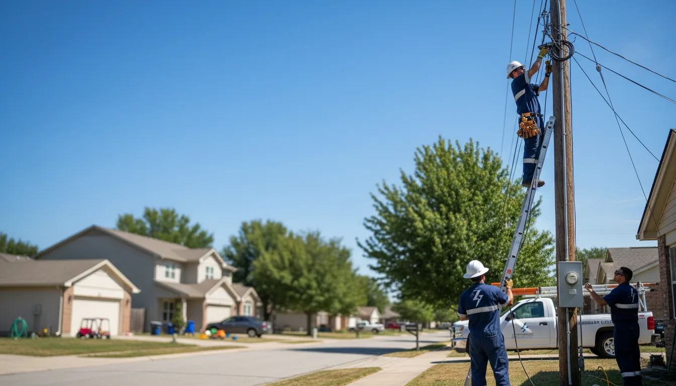 Residential electrician providing installation services in Noti, OR